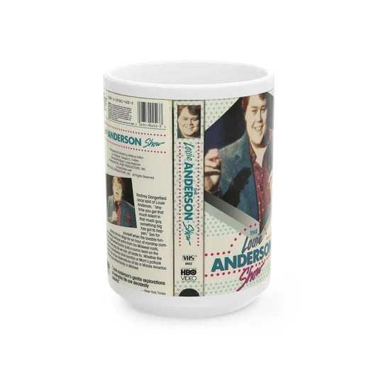THE LOUIE ANDERSON SHOW (VHS COVER) - White Coffee Mug 15oz - Go Mug Yourself