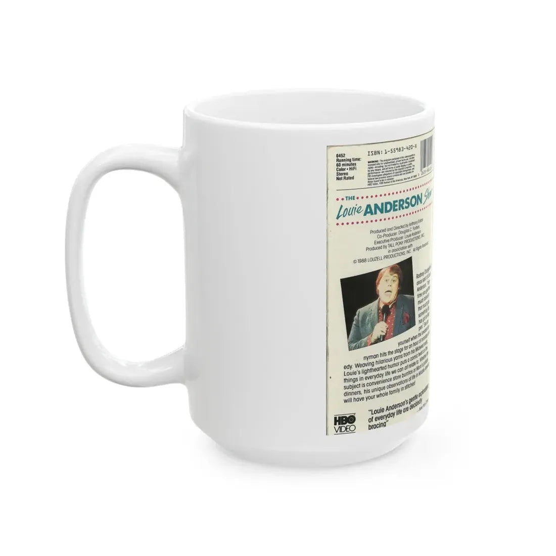 THE LOUIE ANDERSON SHOW (VHS COVER) - White Coffee Mug - Go Mug Yourself