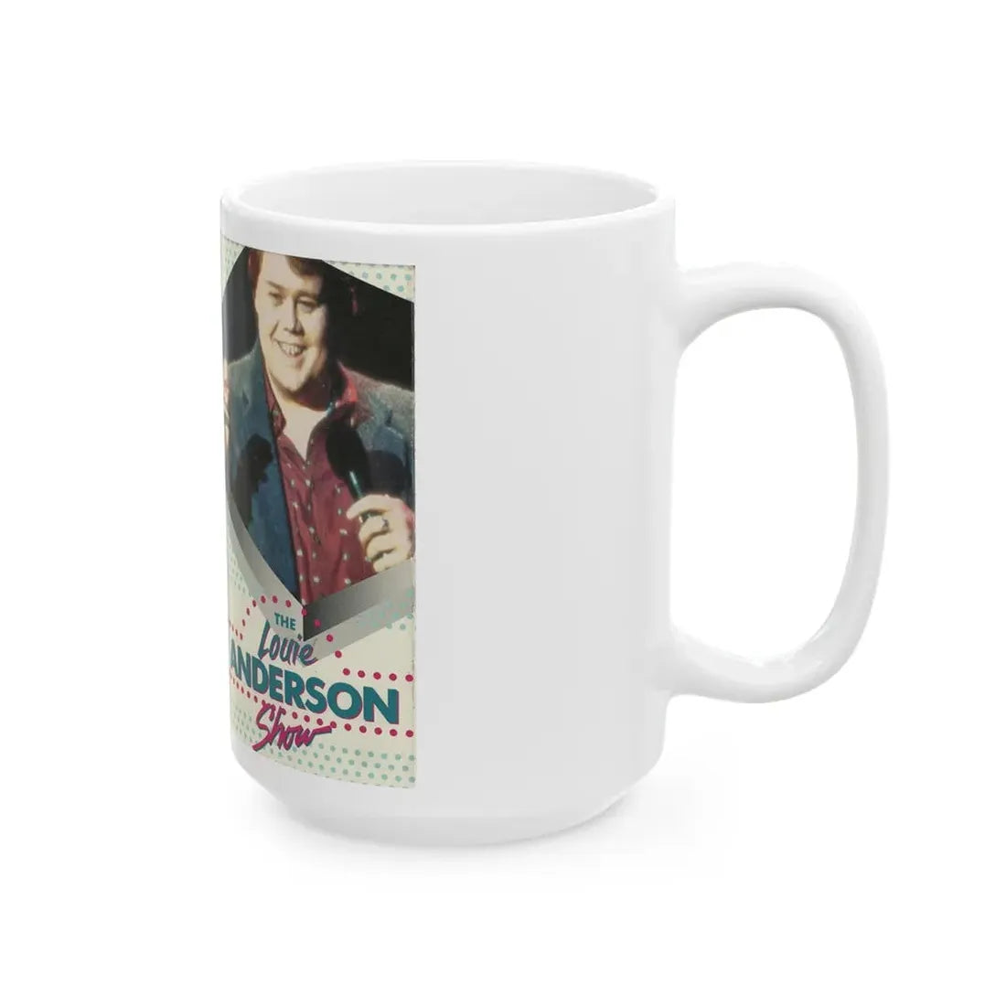 THE LOUIE ANDERSON SHOW (VHS COVER) - White Coffee Mug - Go Mug Yourself