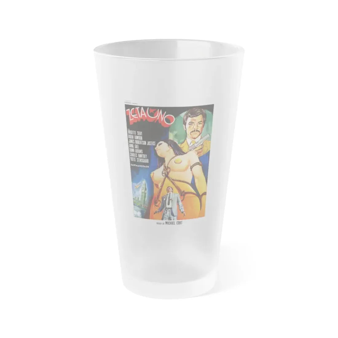 THE LOVE FACTOR (ZETA ONE) ITALIAN 1969 Movie Poster - Frosted Pint Glass 16oz 16oz Frosted - Go Mug Yourself