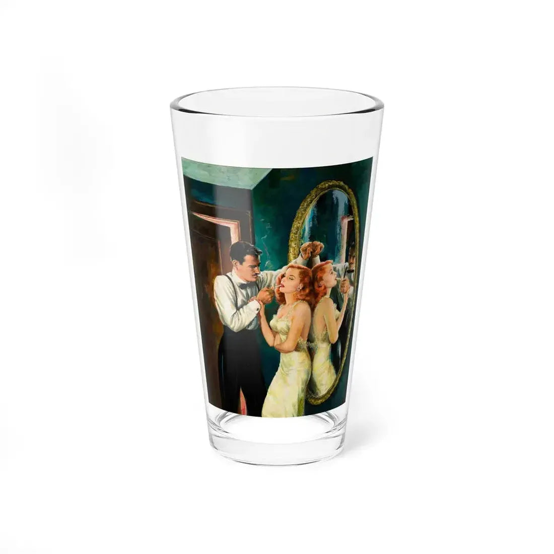 The Loves of Alice Brandt, digest cover, 1951 - Pint Glass 16oz 16oz - Go Mug Yourself