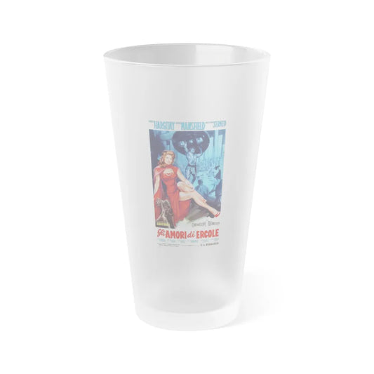 THE LOVES OF HERCULES 1960 Movie Poster - Frosted Pint Glass 16oz-16oz-Frosted-Go Mug Yourself