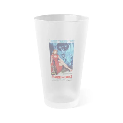 THE LOVES OF HERCULES 1960 Movie Poster - Frosted Pint Glass 16oz 16oz Frosted - Go Mug Yourself