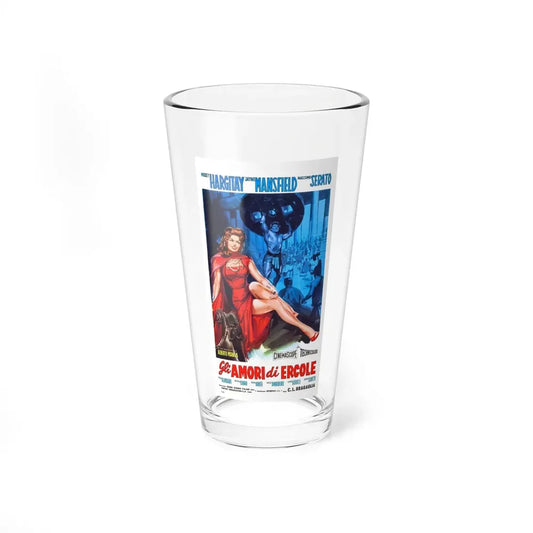 THE LOVES OF HERCULES 1960 Movie Poster - Pint Glass 16oz 16oz - Go Mug Yourself