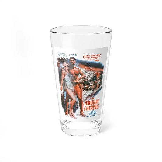 THE LOVES OF HERCULES (FRENCH) 1960 Movie Poster - Pint Glass 16oz 16oz - Go Mug Yourself