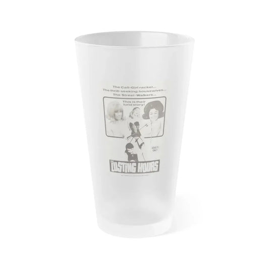 THE LUSTING HOURS 1967 Movie Poster - Frosted Pint Glass 16oz 16oz Frosted - Go Mug Yourself