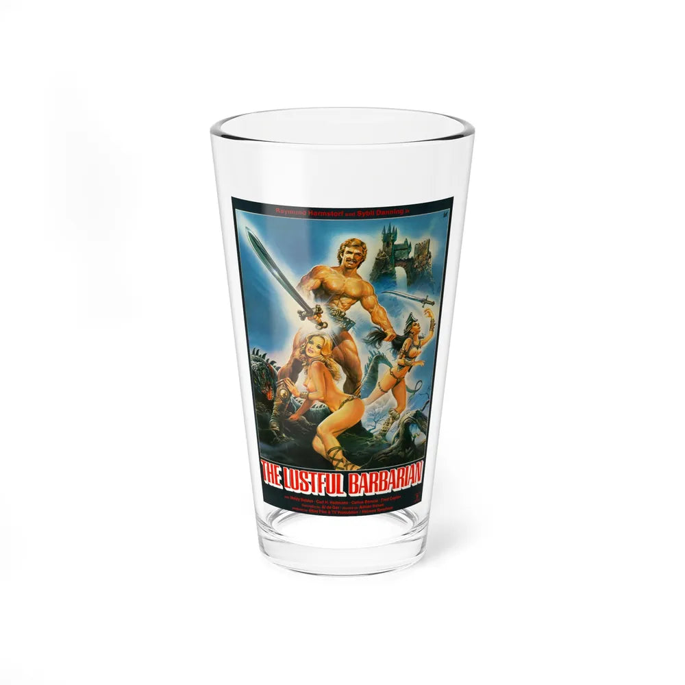 THE LUSTUL BARBARIAN (THE LONG SWIFT SWORD OF SIEGFRIED 1971 Movie Poster - Pint Glass 16oz-16oz-Go Mug Yourself