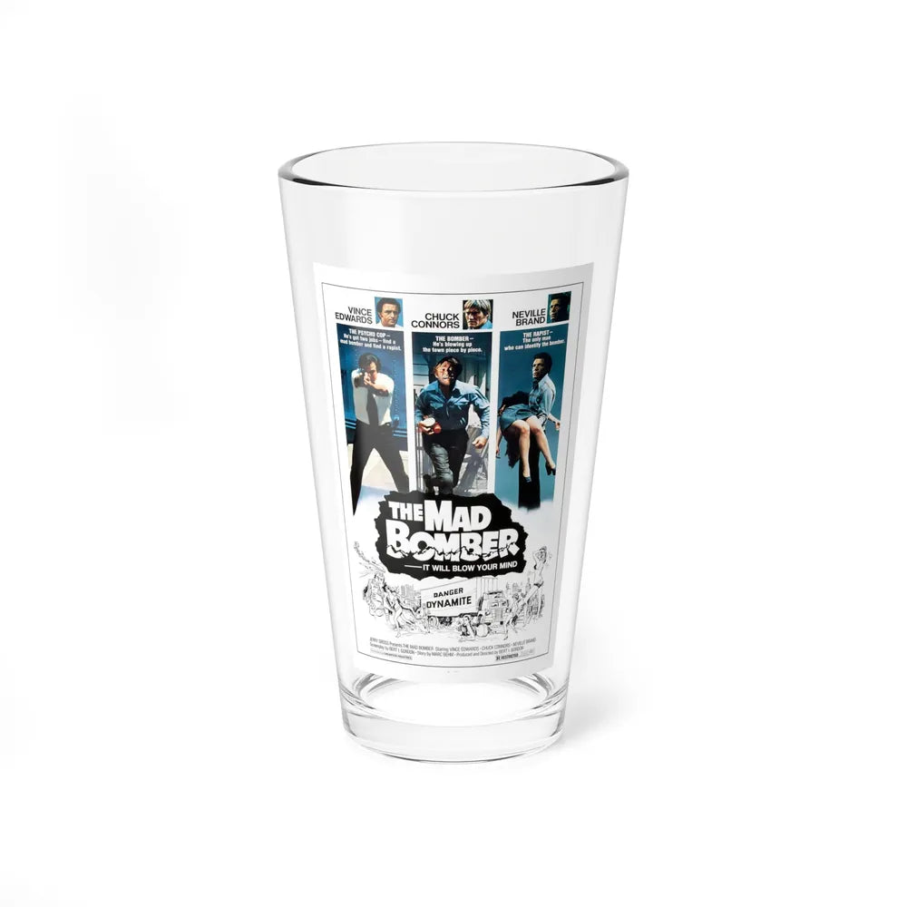 THE MAD BOMBER 1973 Movie Poster - Pint Glass 16oz-16oz-Go Mug Yourself