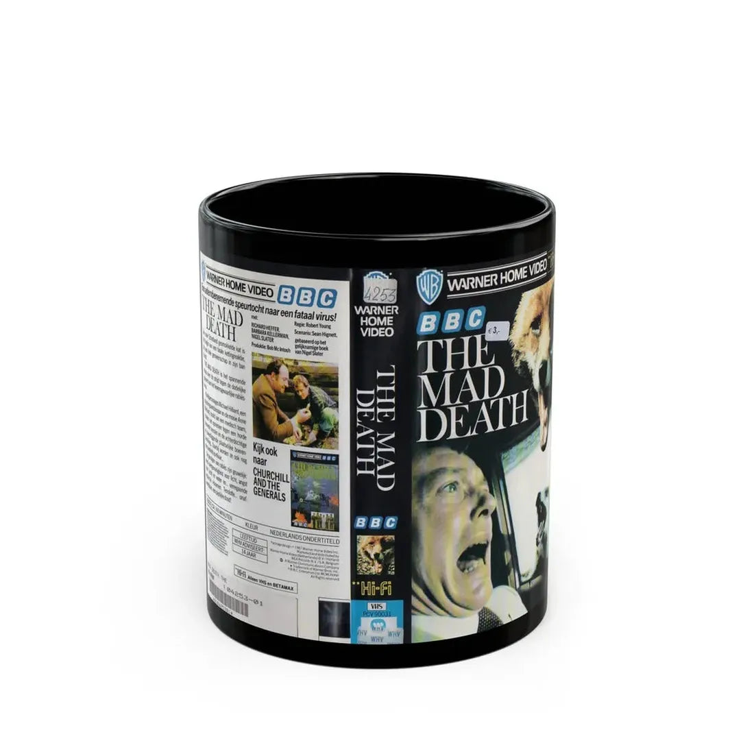 THE MAD DEATH (VHS COVER) - Black Coffee Mug 11oz - Go Mug Yourself