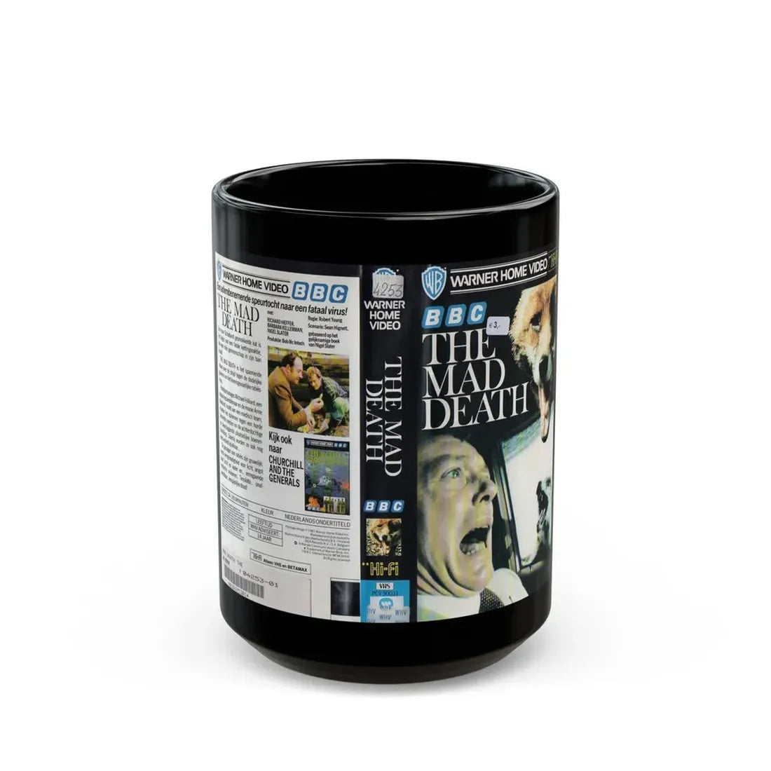 THE MAD DEATH (VHS COVER) - Black Coffee Mug 15oz - Go Mug Yourself