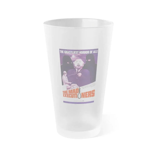 THE MAD EXECUTIONERS 1963 Movie Poster - Frosted Pint Glass 16oz Default Title - Go Mug Yourself