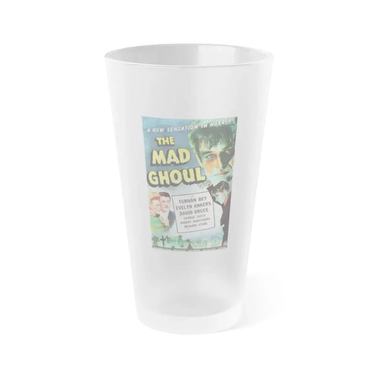 THE MAD GHOUL 1943 Movie Poster - Frosted Pint Glass 16oz Default Title - Go Mug Yourself
