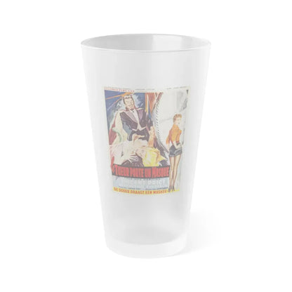 THE MAD MAGICIAN (BELGIAN) 1954 Movie Poster - Frosted Pint Glass 16oz Default Title - Go Mug Yourself
