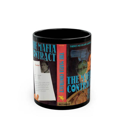 THE MAFIA CONTRACT (VHS COVER) - Black Coffee Mug 11oz - Go Mug Yourself