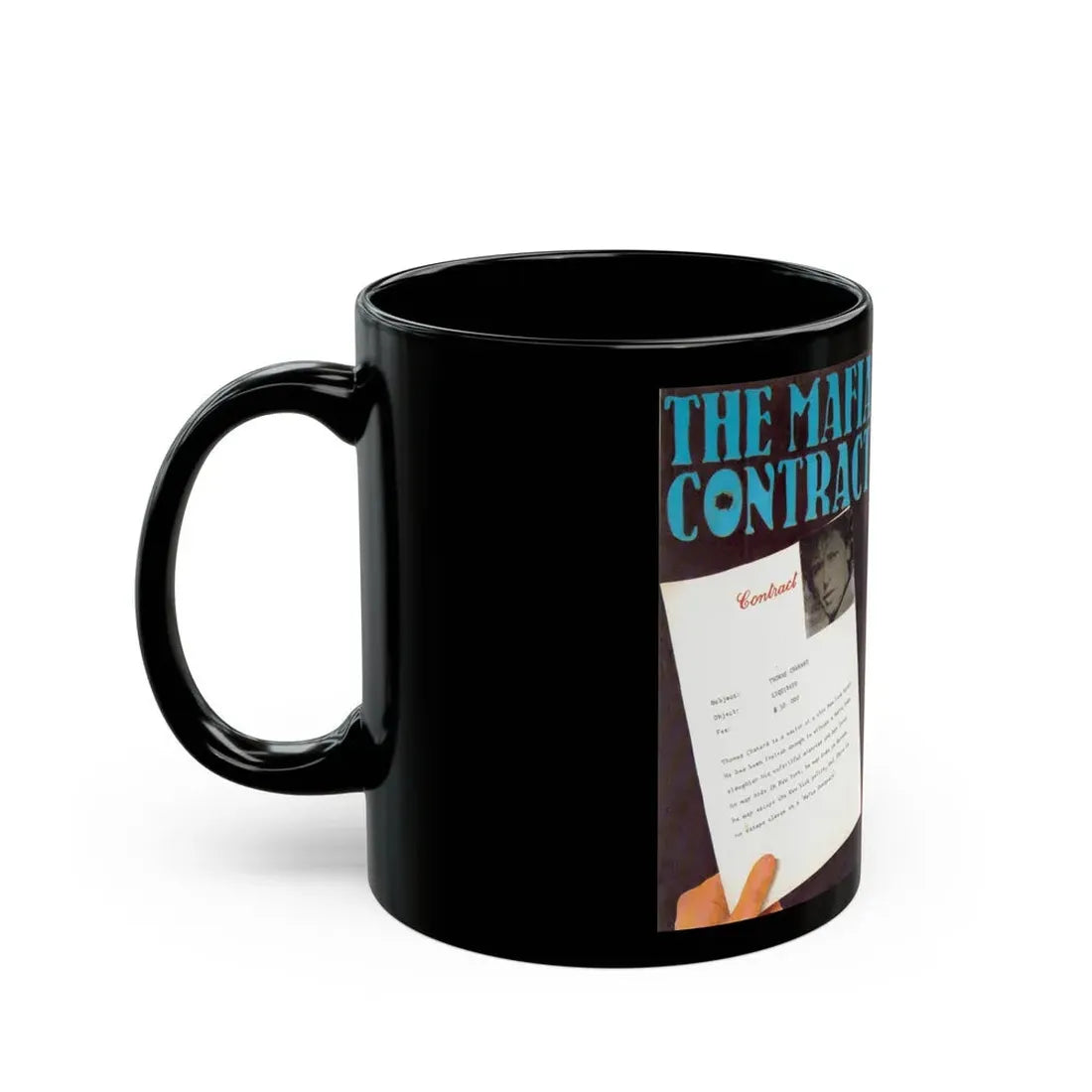 THE MAFIA CONTRACT (VHS COVER) - Black Coffee Mug - Go Mug Yourself