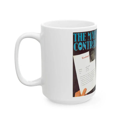 THE MAFIA CONTRACT (VHS COVER) - White Coffee Mug - Go Mug Yourself