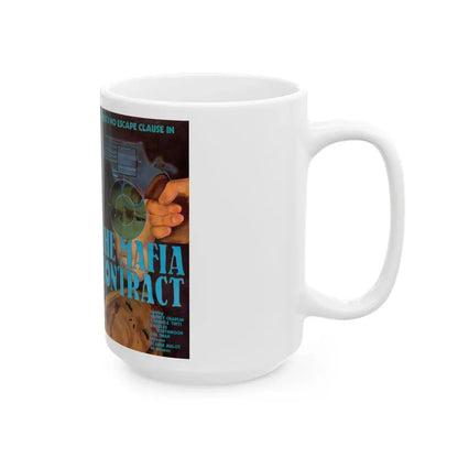 THE MAFIA CONTRACT (VHS COVER) - White Coffee Mug - Go Mug Yourself