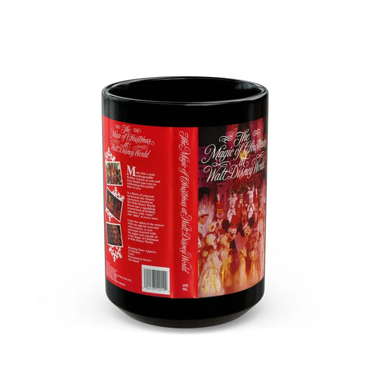 THE MAGIC OF CHRISTMAS AT WALT DISNEY WORLD (VHS COVER) - Black Coffee Mug-15oz-Go Mug Yourself