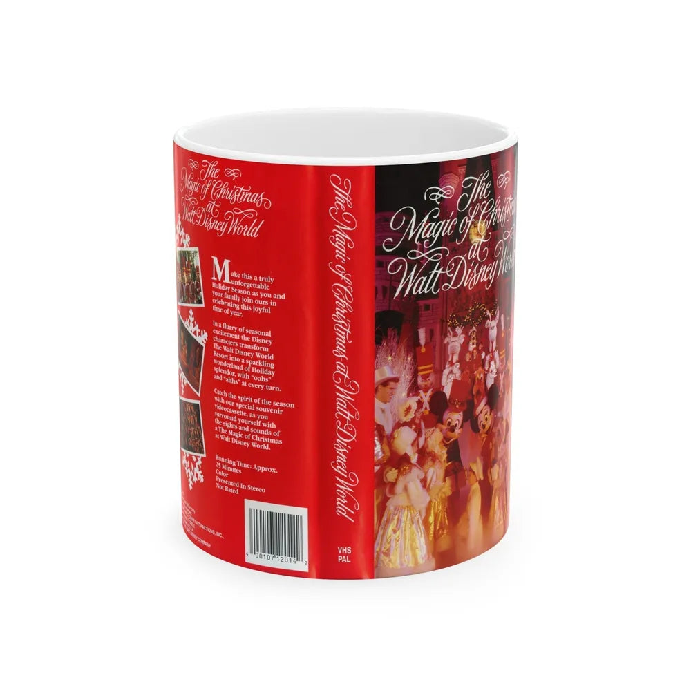 THE MAGIC OF CHRISTMAS AT WALT DISNEY WORLD (VHS COVER) - White Coffee Mug-11oz-Go Mug Yourself