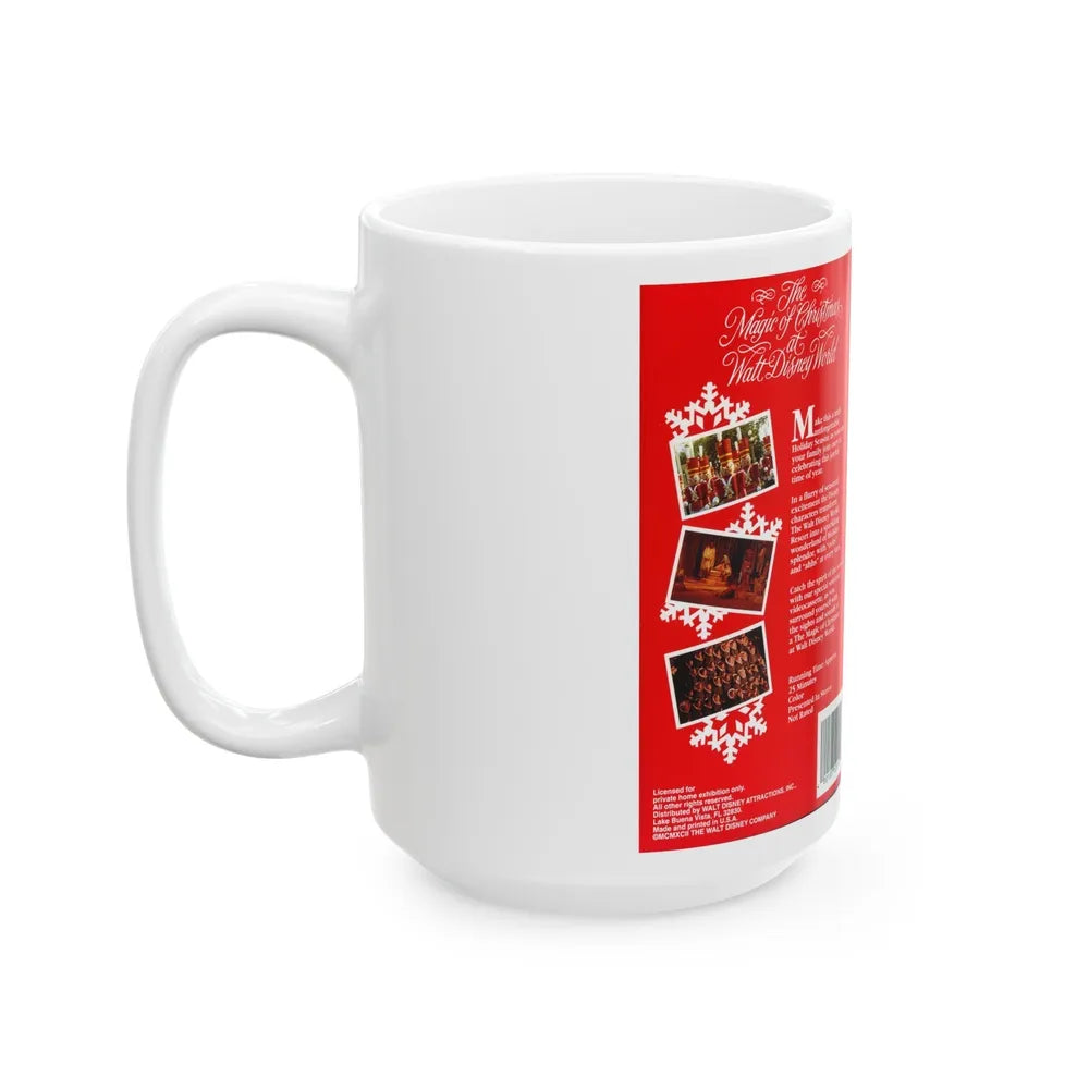 THE MAGIC OF CHRISTMAS AT WALT DISNEY WORLD (VHS COVER) - White Coffee Mug-Go Mug Yourself