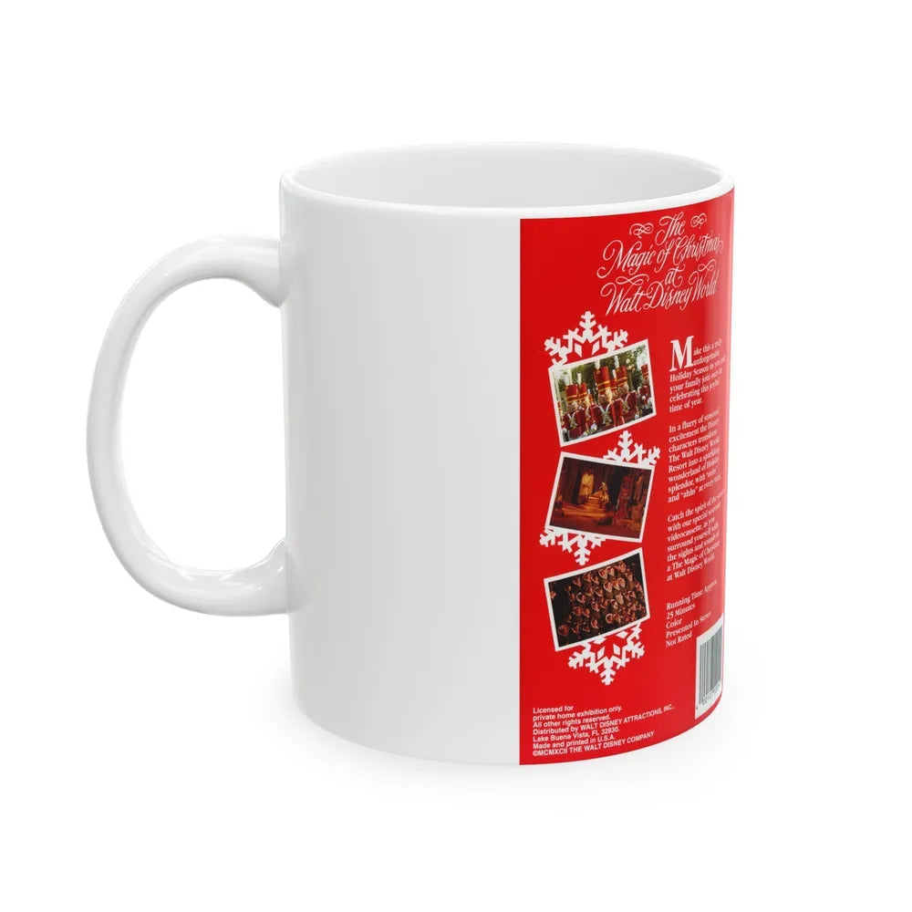 THE MAGIC OF CHRISTMAS AT WALT DISNEY WORLD (VHS COVER) - White Coffee Mug-Go Mug Yourself