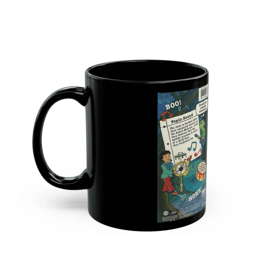 THE MAGIC SCHOOL BUS INSIDE THE HAUNTED HOUSE (VHS COVER) - Black Coffee Mug-Go Mug Yourself