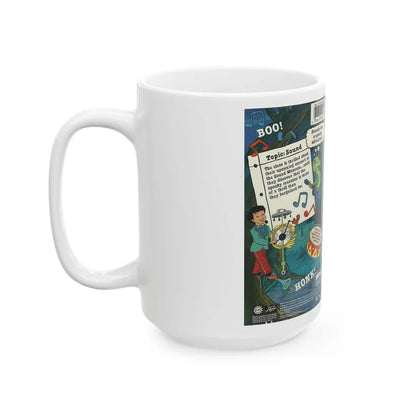 THE MAGIC SCHOOL BUS INSIDE THE HAUNTED HOUSE (VHS COVER) - White Coffee Mug - Go Mug Yourself