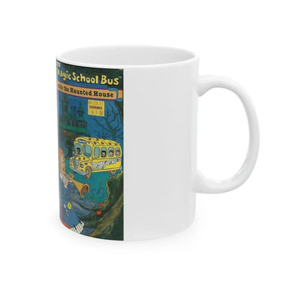THE MAGIC SCHOOL BUS INSIDE THE HAUNTED HOUSE (VHS COVER) - White Coffee Mug - Go Mug Yourself