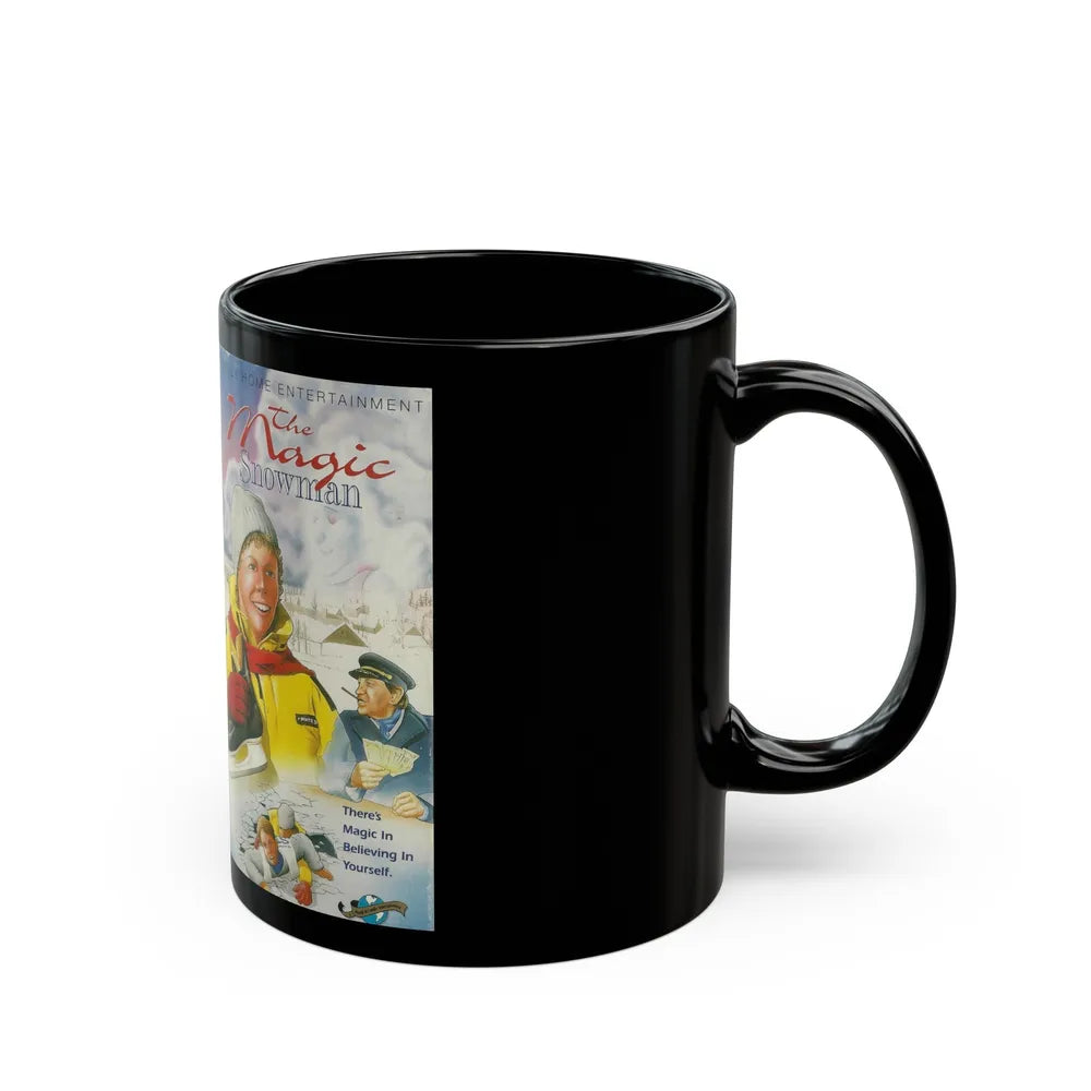 THE MAGIC SNOWMAN (VHS COVER) - Black Coffee Mug-Go Mug Yourself