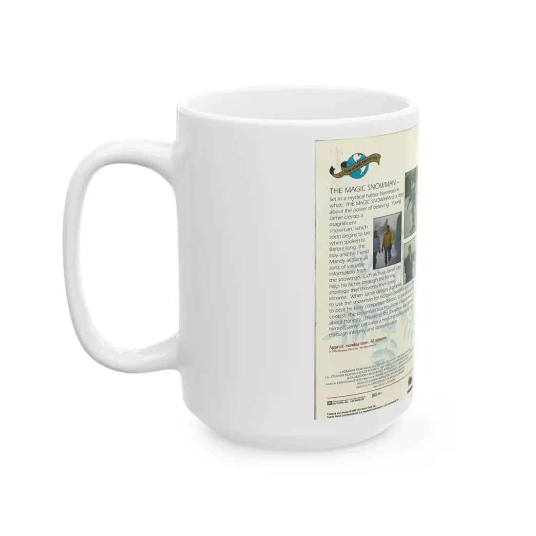 THE MAGIC SNOWMAN (VHS COVER) - White Coffee Mug - Go Mug Yourself