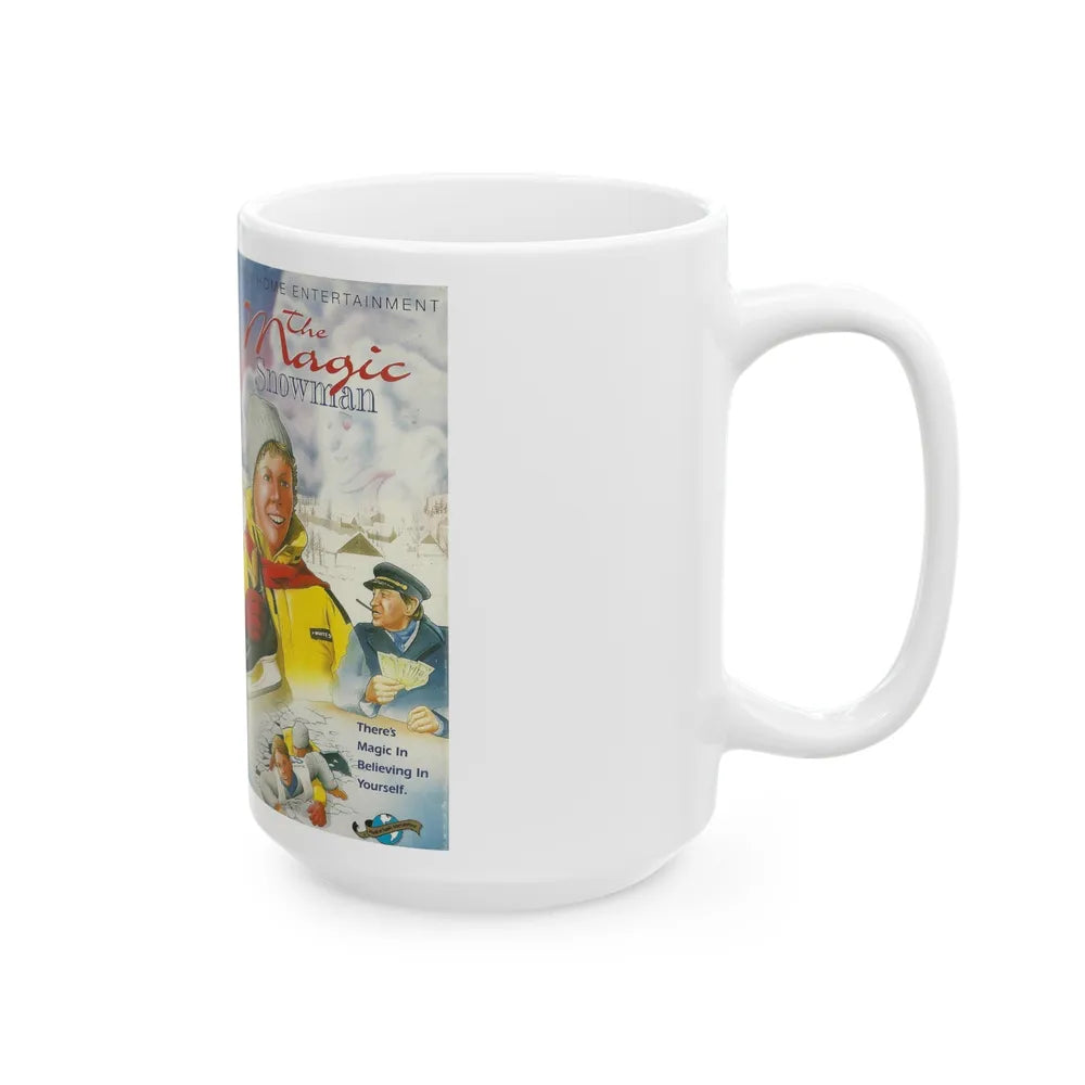 THE MAGIC SNOWMAN (VHS COVER) - White Coffee Mug-Go Mug Yourself