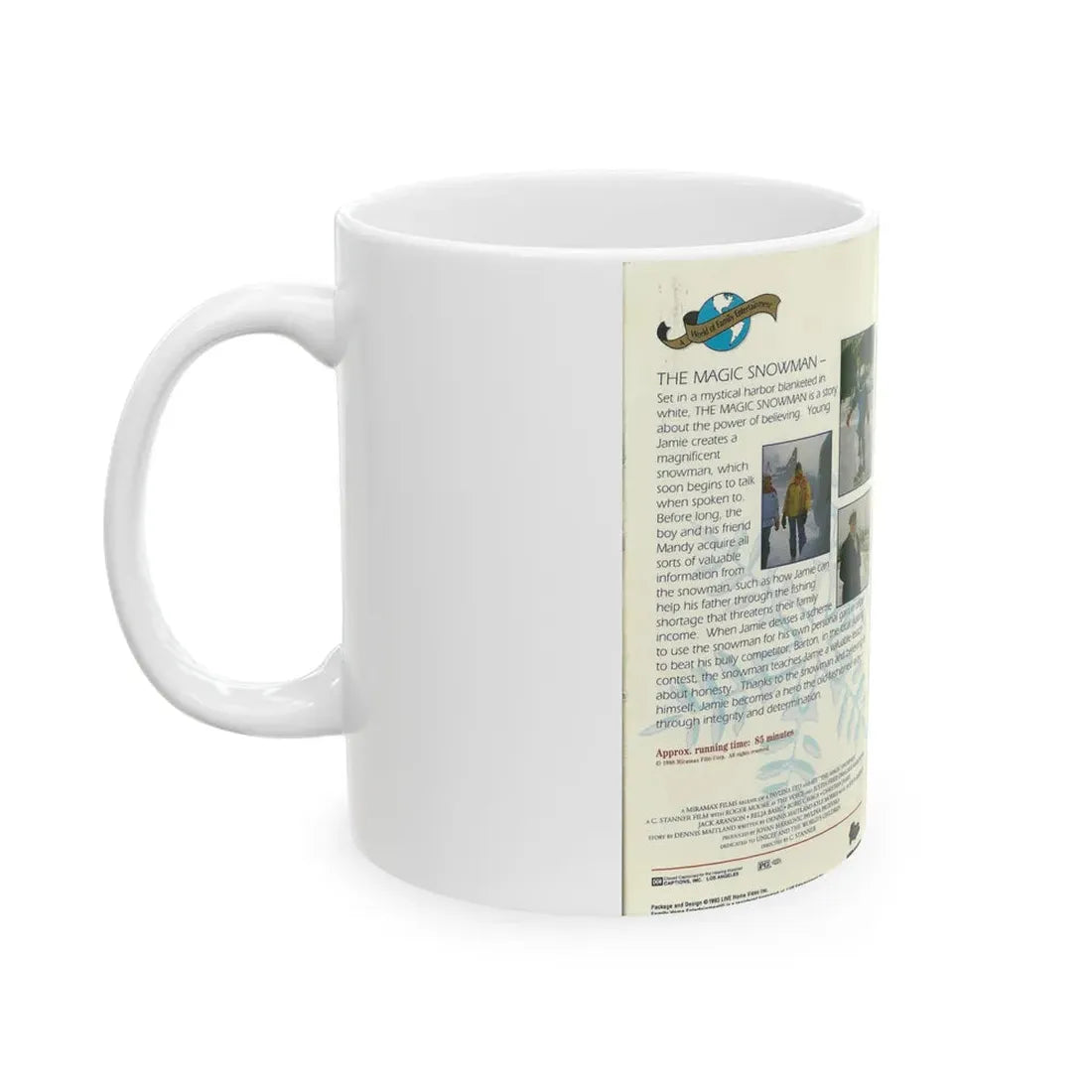 THE MAGIC SNOWMAN (VHS COVER) - White Coffee Mug - Go Mug Yourself