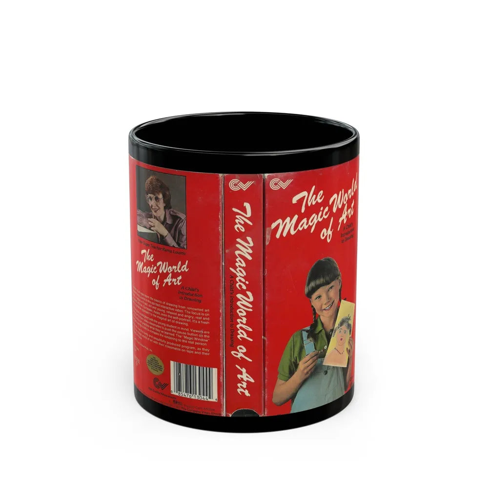 THE MAGIC WORLD OF ART (VHS COVER) - Black Coffee Mug-11oz-Go Mug Yourself