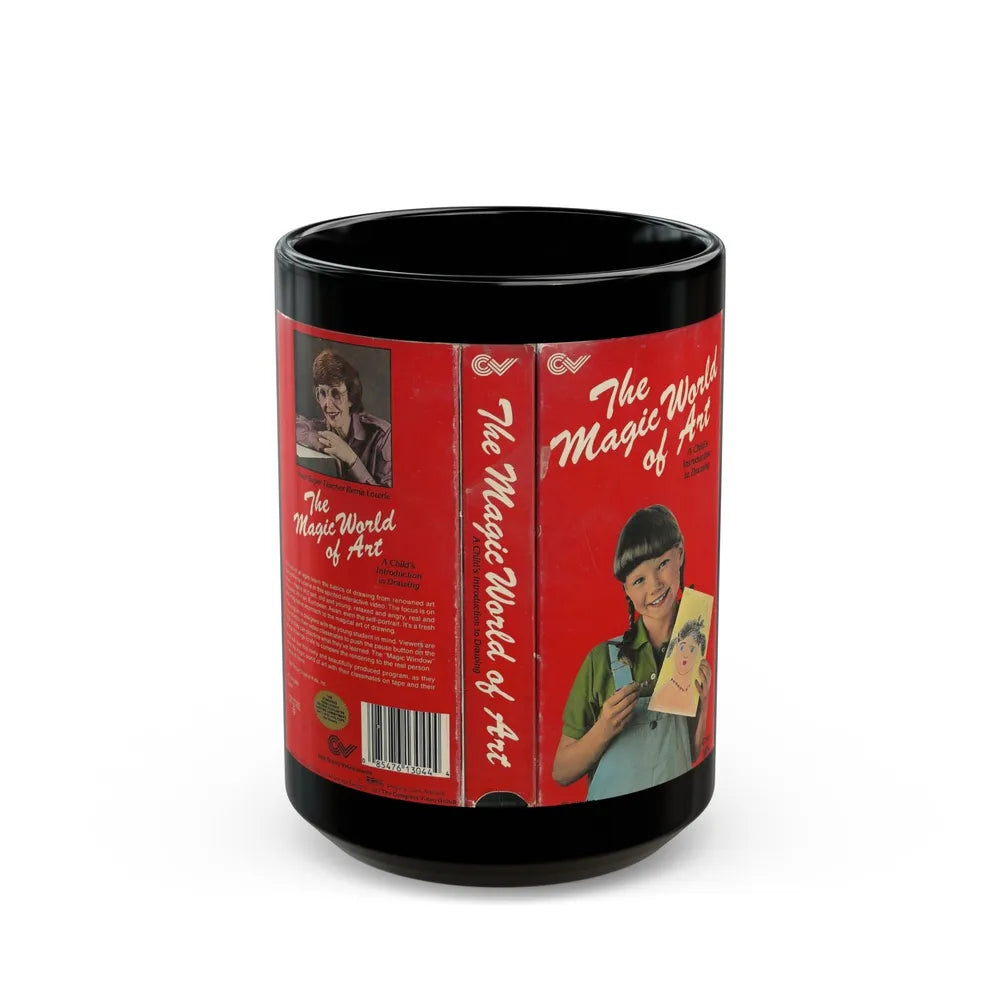 THE MAGIC WORLD OF ART (VHS COVER) - Black Coffee Mug-15oz-Go Mug Yourself