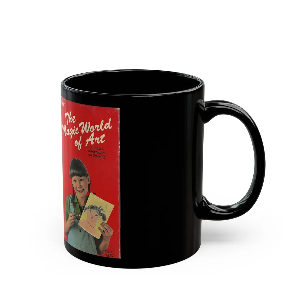 THE MAGIC WORLD OF ART (VHS COVER) - Black Coffee Mug-Go Mug Yourself