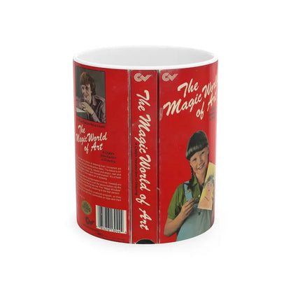 THE MAGIC WORLD OF ART (VHS COVER) - White Coffee Mug 11oz - Go Mug Yourself