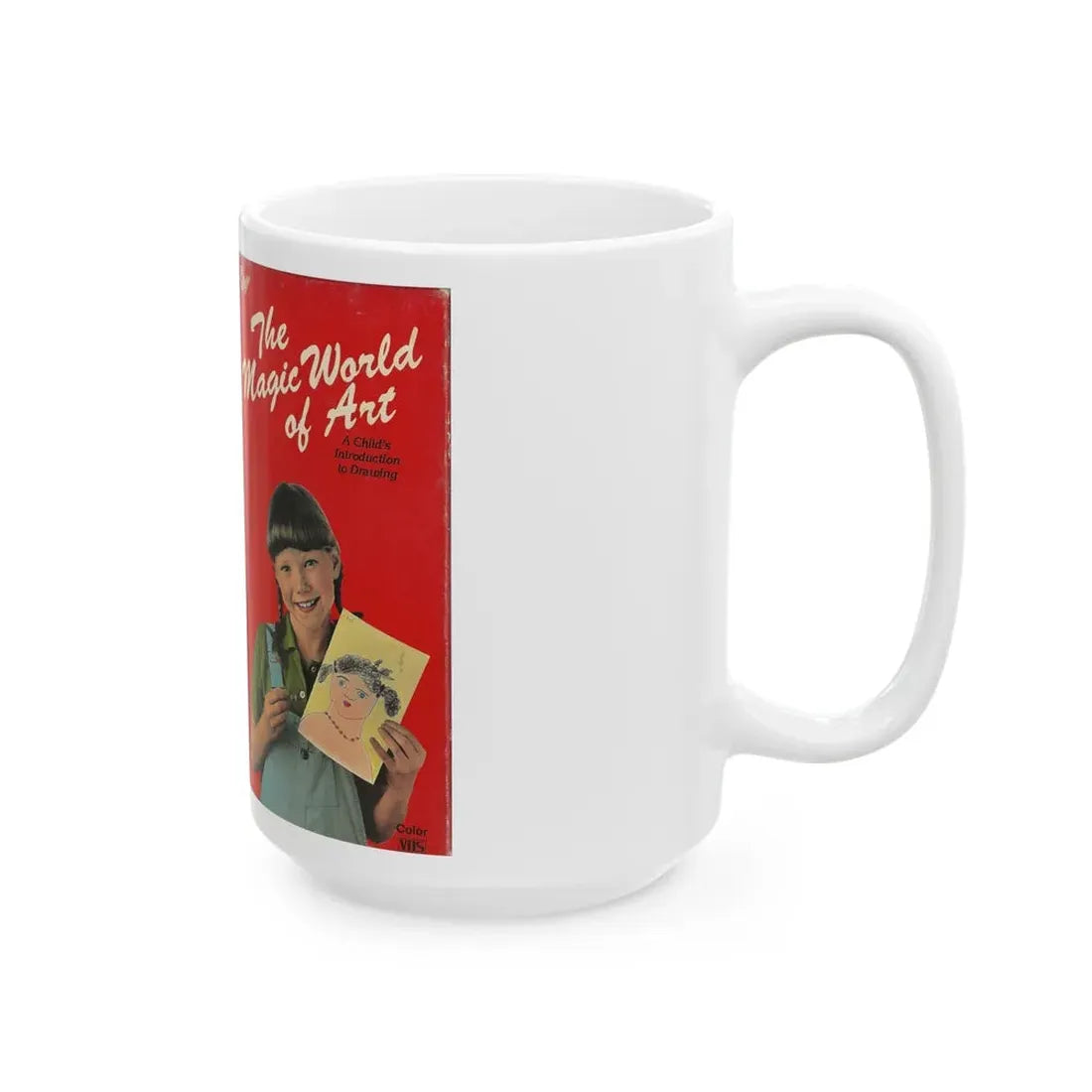THE MAGIC WORLD OF ART (VHS COVER) - White Coffee Mug - Go Mug Yourself