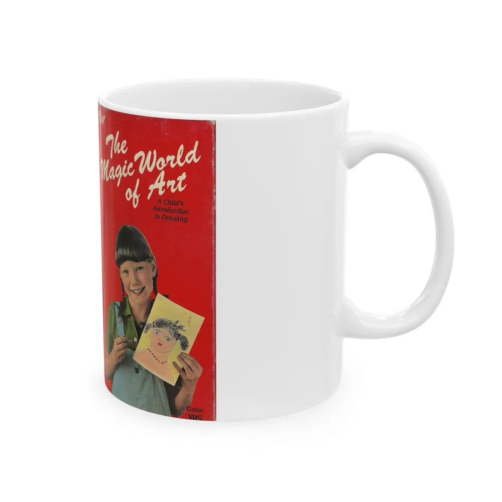 THE MAGIC WORLD OF ART (VHS COVER) - White Coffee Mug-Go Mug Yourself