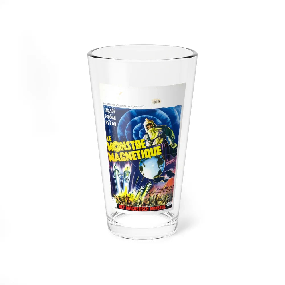 THE MAGNETIC MONSTER (BELGIAN) 1953 Movie Poster - Pint Glass 16oz-16oz-Go Mug Yourself