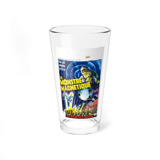 THE MAGNETIC MONSTER (BELGIAN) 1953 Movie Poster - Pint Glass 16oz-16oz-Go Mug Yourself