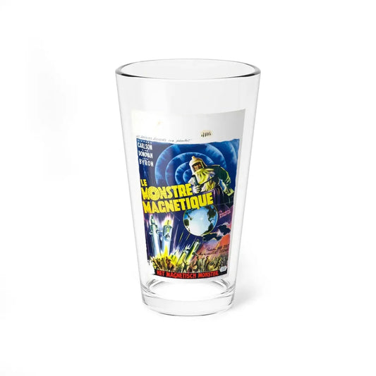 THE MAGNETIC MONSTER (BELGIAN) 1953 Movie Poster - Pint Glass 16oz 16oz - Go Mug Yourself