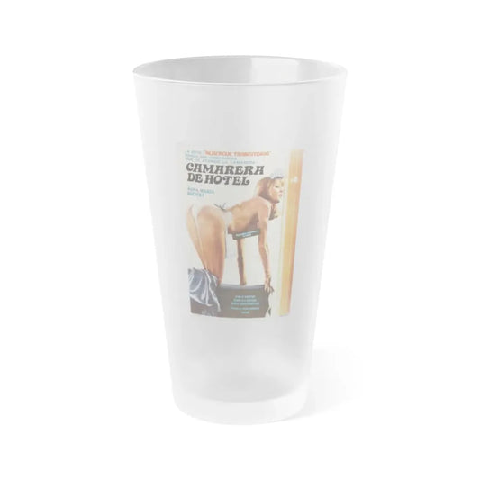 THE MAID SEDUCES LODGERS (Camarera de hotel) 1980 Movie Poster - Frosted Pint Glass 16oz Default Title - Go Mug Yourself