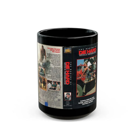 THE MAKING OF DIE HARD WITH A VENGEANCE (VHS COVER) - Black Coffee Mug 15oz - Go Mug Yourself
