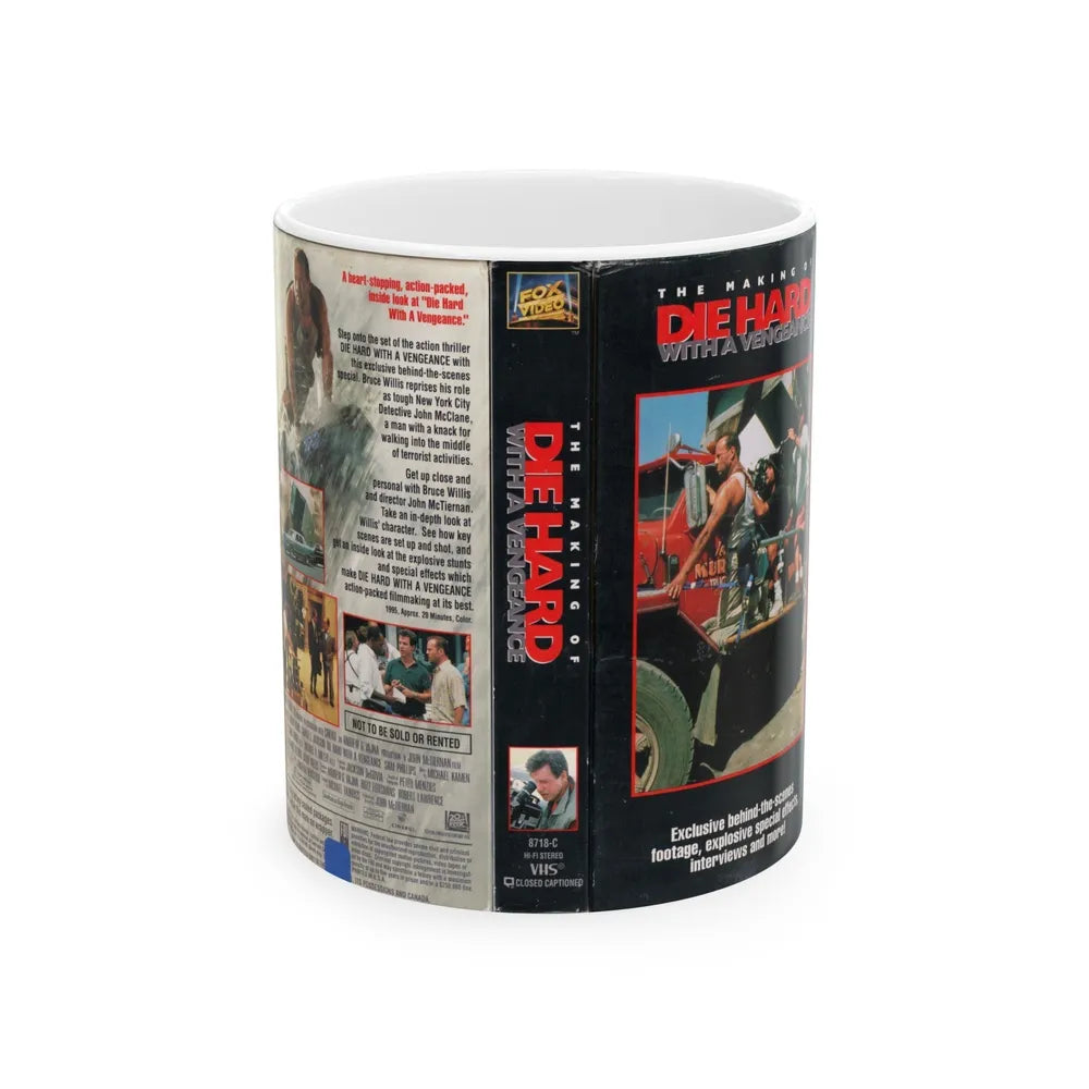 THE MAKING OF DIE HARD WITH A VENGEANCE (VHS COVER) - White Coffee Mug-11oz-Go Mug Yourself