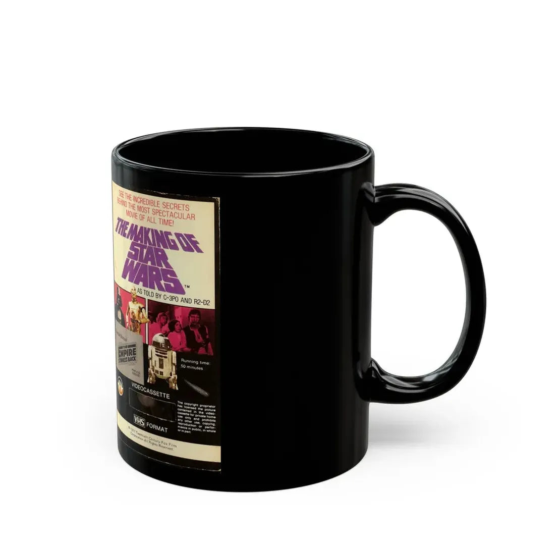 THE MAKING OF STAR WARS (VHS COVER) - Black Coffee Mug - Go Mug Yourself
