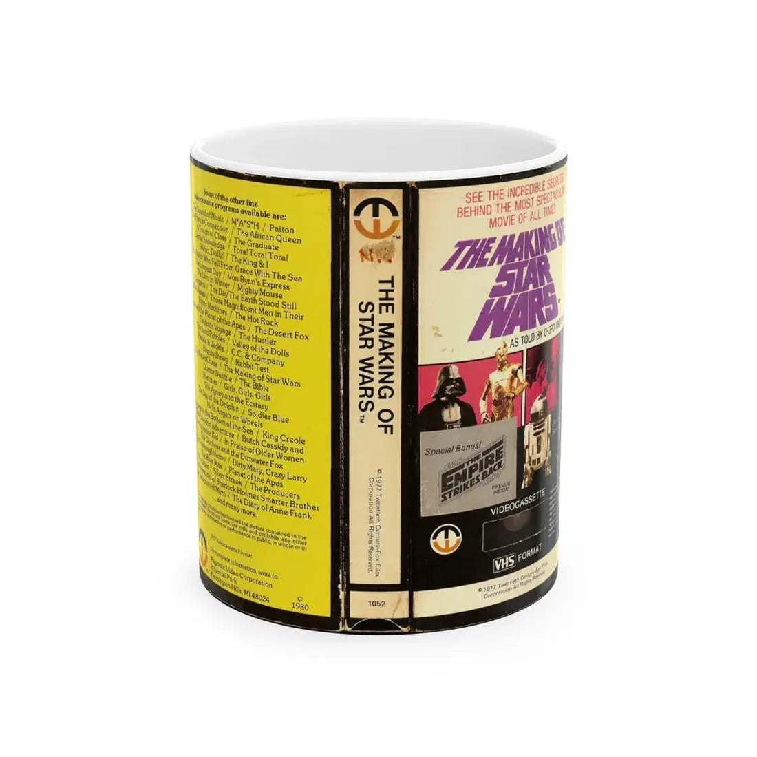 THE MAKING OF STAR WARS (VHS COVER) - White Coffee Mug 11oz - Go Mug Yourself