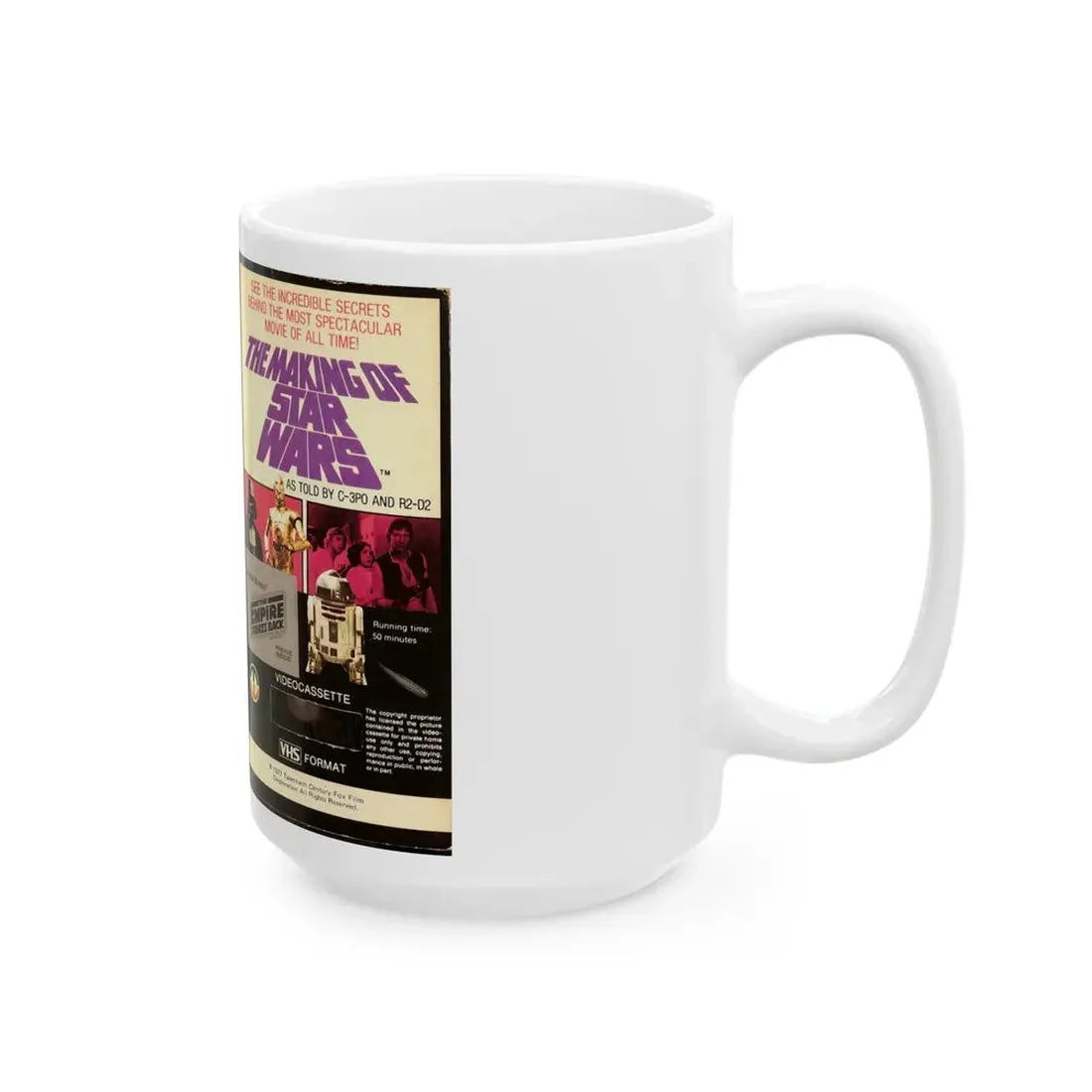 THE MAKING OF STAR WARS (VHS COVER) - White Coffee Mug - Go Mug Yourself