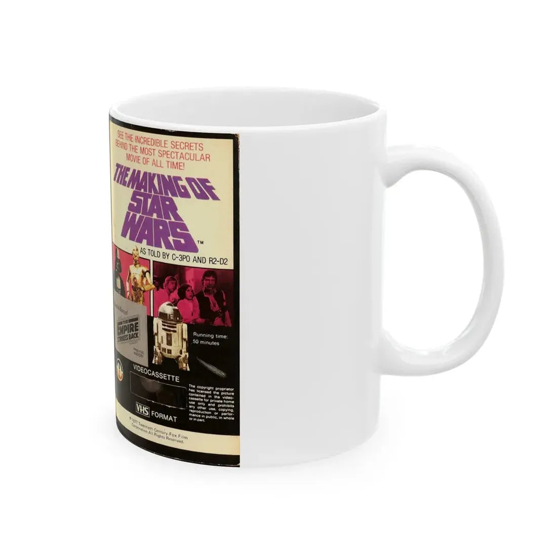 THE MAKING OF STAR WARS (VHS COVER) - White Coffee Mug - Go Mug Yourself