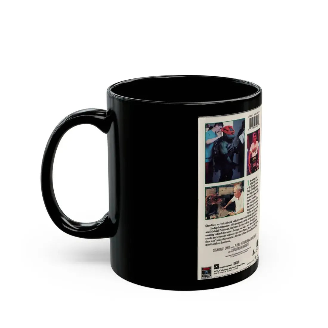 THE MAKING OF TEENAGE MUTANT NINJA TURTLES BEHIND THE SCENES (VHS COVER) - Black Coffee Mug - Go Mug Yourself