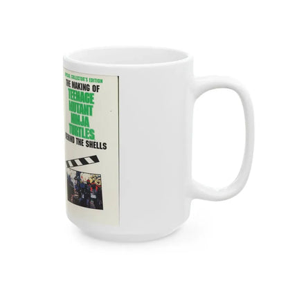 THE MAKING OF TEENAGE MUTANT NINJA TURTLES BEHIND THE SCENES (VHS COVER) - White Coffee Mug - Go Mug Yourself